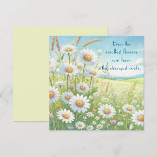 Daisy Field & Quote Kaart