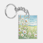 Daisy Field & Quote Sleutelhanger (Voorkant Links)