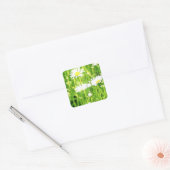 Daisy Field Vierkante Sticker (Envelop)