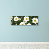 Daisy Field Wrapped Canvas Print (Insitu (Houten vloer))