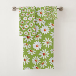 Daisy Filed Waterverf Spring zomer Bad Handdoek