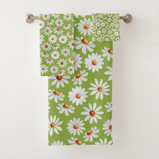 Daisy Filed Waterverf Spring zomer Bad Handdoek (Insitu)