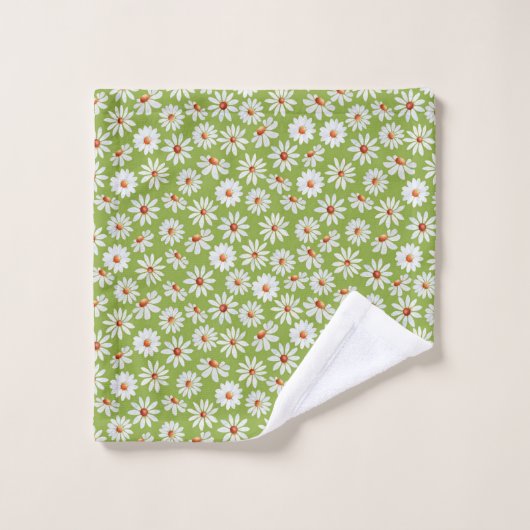 Daisy Filed Waterverf Spring zomer Bad Handdoek (Wasdoekje)