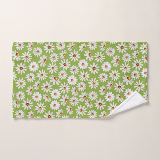 Daisy Filed Waterverf Spring zomer Bad Handdoek (Handdoek)