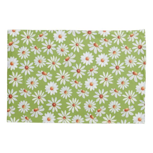 Daisy Filed Waterverf Spring zomer Kussensloop (Achterkant)