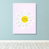 Daisy Filippenzen 4:8 Decoratief Canvas Afdruk (Insitu (Houten vloer))