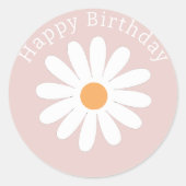 Daisy First Birthday Decor  sticker (Voorkant)