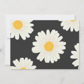 Daisy First Birthday Invitation Kaart (Achterkant)