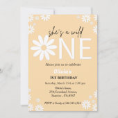 Daisy First verjaardagsfeest Bohemian wild één Kaart (Voorkant)