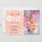 Daisy First verjaardagsfeest Bohemian wild één Kaart (Voorkant)