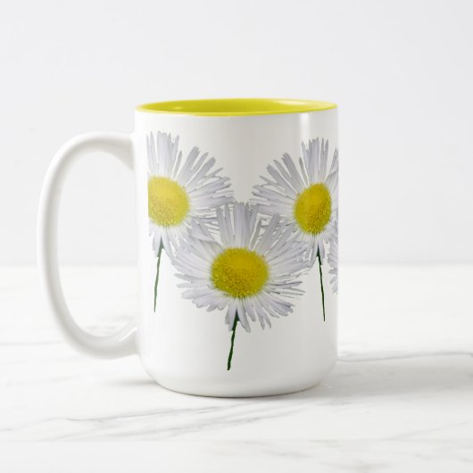 Daisy Fleabanes Tweekleurige Koffiemok (Links)