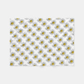 Daisy Fleece Blanket Deken (Voorkant (Horizontaal))