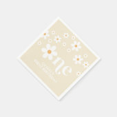 Daisy floral 1e verjaardag servet (Hoek)