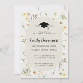 Daisy Floral Afstuderen foto achterop Kaart (Voorkant)