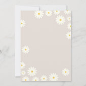 Daisy Floral Baby in Bloom Shower Kaart (Achterkant)