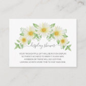 Daisy Floral Baby shower Gift Display, vers Informatiekaartje (Voorkant)