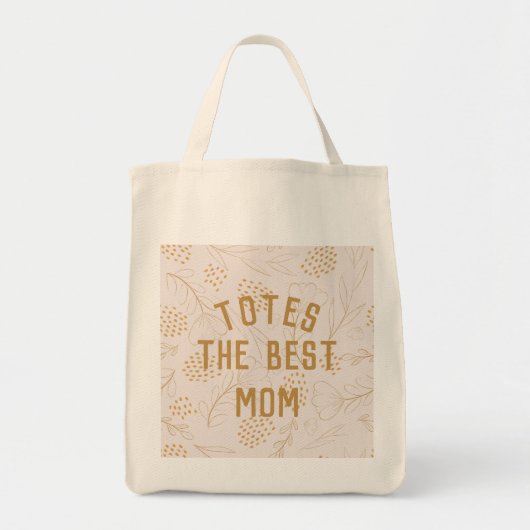 Daisy Floral Beste moeder ooit aangepaste tekst Ca Tote Bag (Voorkant)