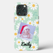 Daisy floral boho retro foto I Phone Case (Achterkant)