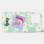 Daisy floral boho retro foto I Phone Case (Achterkant (horizontaal))