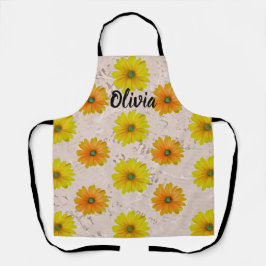 Daisy floral bouquet schort