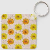 Daisy floral bouquet sleutelhanger (Achterkant)