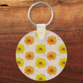 Daisy floral bouquet sleutelhanger (Achterkant)