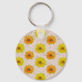 Daisy floral bouquet sleutelhanger (Achterkant)