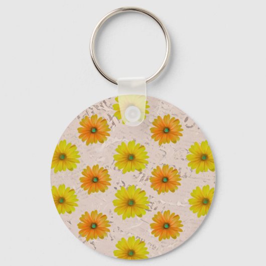 Daisy floral bouquet sleutelhanger (Achterkant)