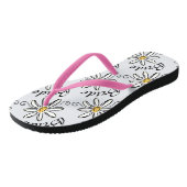 Daisy Floral Bride Teenslippers (Schuin)