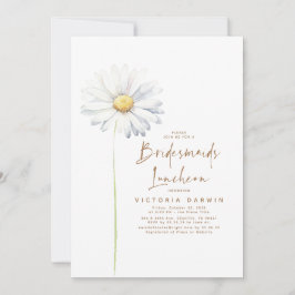 Daisy Floral Bruidsmeisjes Luncheon Vrijgezellenfe Kaart