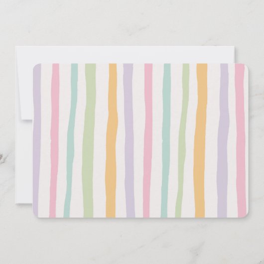 Daisy Floral Bunny 2e verjaardag Kaart (Achterkant)