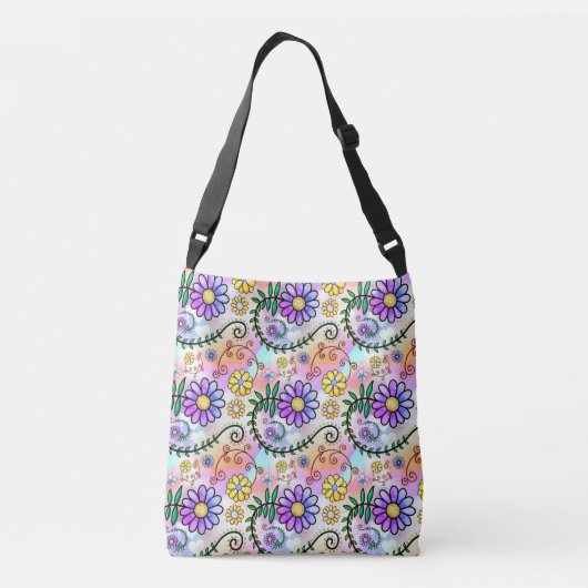 Daisy Floral Crossbody Tas (Achterkant)