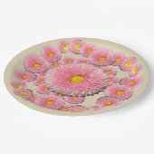 Daisy Floral Custom Paper Borden 9 in Papieren Bordje (Gekanteld)