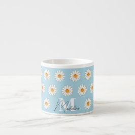 Daisy Floral Espresso Mok – Schattigee Mini Coffee