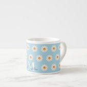 Daisy Floral Espresso Mok – Schattigee Mini Coffee (Voorkant rechts)