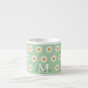 Daisy Floral Espresso Mok – Schattigee Mini Coffee
