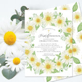 Daisy Floral First Community Invitation Kaart