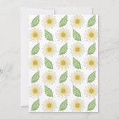 Daisy Floral First Community Invitation Kaart (Achterkant)