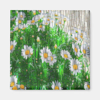 Daisy floral garden magneet