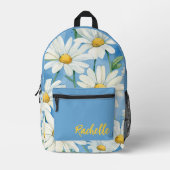 Daisy Floral gepersonaliseerd Bedrukte Rugzak (Voorkant)