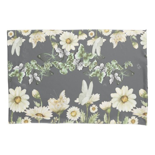 Daisy Floral Kussenslopen (Voorkant-Links)