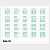 Daisy Floral Mama  Vierkante Sticker (Vel)