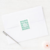 Daisy Floral Mama  Vierkante Sticker (Envelop)