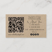 Daisy Floral Minimalist Handgemaakt Handgemaakt Visitekaartje (Achterkant)