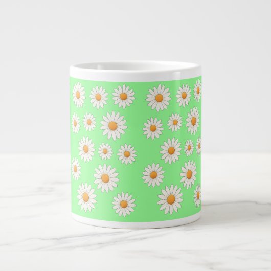 Daisy Floral Mok – Cheerful Flower Pattern Coffee (Voorkant)