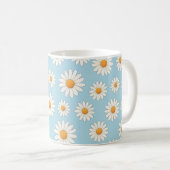 Daisy Floral Mok – Cheerful Flower Pattern Coffee (Voorkant rechts)