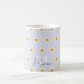 Daisy Floral Mok – Schattigee esthetische koffiebe (Center)