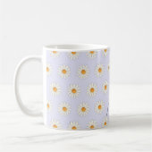 Daisy Floral Mok – Schattigee esthetische koffiebe (Links)