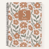  Daisy Floral Monogrammed Notitieboek (Voorkant)