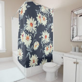 Daisy Floral: naadloze print Douchegordijn (In situ)
